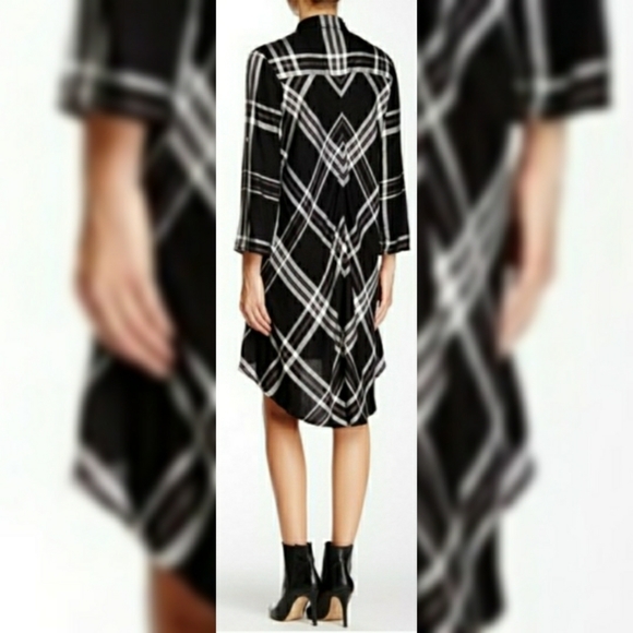 NWT Max Studio Plaid Shirtdress Small - Picture 2 of 8